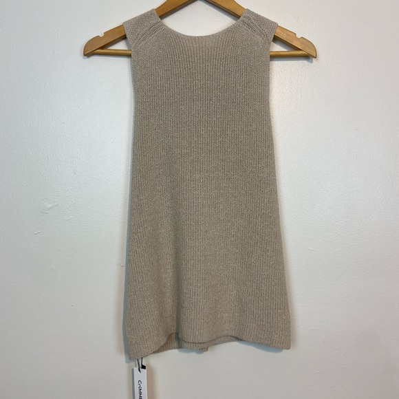 NWT The Commense Knit Halter Cross-Over Collar Tank Top - Picture 6 of 12